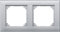 Merten 1325469 486260 M-PLAN-Rahmen, 2fach, aluminium