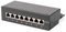 DIGITUS Desktop Panneau de Brassage (Patch Panel) - Cat-6-8 Ports RJ45 - Blindé - Panneau de Brassage LSA - Montage en Surface - Noir