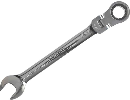 Faithfull 16mm Flex Head Ratchet Combination Spanner Multi Colour