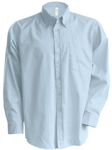 Kariban Mens Long Sleeve Easy Care Oxford Shirt (6XL) (Oxford Blue)