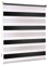 Victoria M. Doppelrollo Klemmfix ohne Bohren, 100 x 150cm (BxH) Schwarz - Weiß, Rollo Fensterrollo lichtdurchlässig & verdunkelnd，Duo-Rollo Klemmmontage Zebrarollo für Fenster & Türen