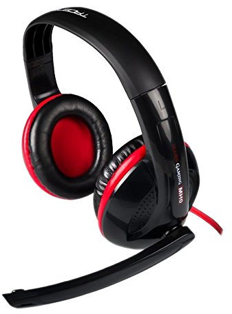 Mars Gaming MH0, Cascos para Gaming, 1, Negro Y Rojo