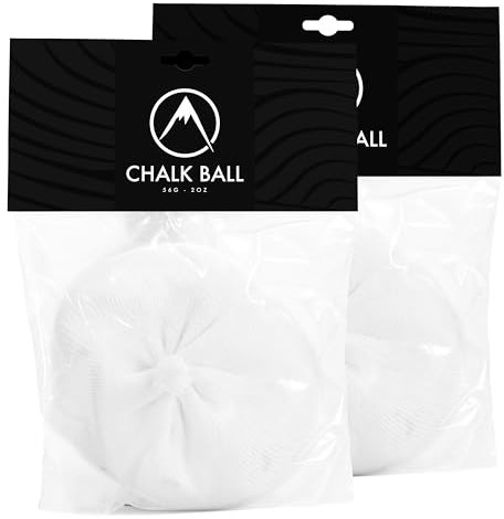 Psychi Chalk Ball for Rock Climbing Gymnastics Weightlifting Pole Dancing (2x Ball)