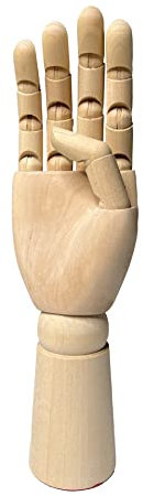 Janrax Mannequin Grande Main en Bois Bois DE 30 cm (30,5 cm) – Dessin Peinture Art