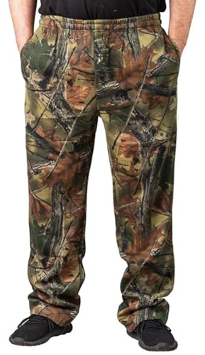 TrailCrest Herren Jagd-Sweathose mit 3 Taschen - Grün - 4X