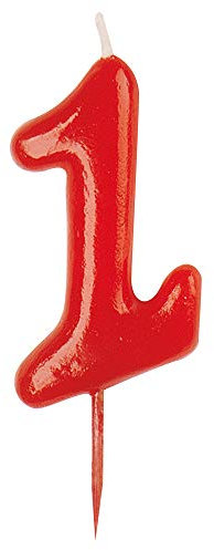 dekora - Originale Kerzen für Kuchen Deko | Geburtstagskerze Nummer 1