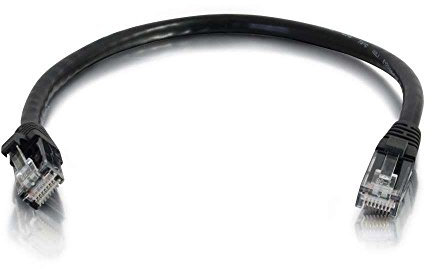 C2G 83179 0.3m Cat5e Booted Unshielded (UTP) Network Patch Cable - Black