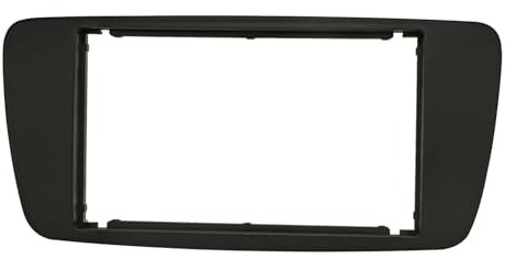 tomzz Audio 2449-033 Doppel DIN Radioblende kompatibel mit Seat Ibiza 6J 2008-2013 anthrazit schwarz