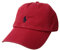 Ralph Lauren Polo Baseballkappe mit Pony - Rot - Einheitsgröße