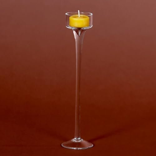 Support de bougie chauffe-plat bougie, lumière Photophore, Bougie chauffe-plat Support, support en rond – 45 mm, Verre, groß 25cm Höhe