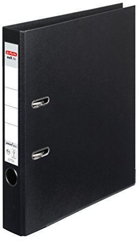 Herlitz 10834729 Ordner Ordner Chromocolor, schwarz