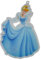alles-meine.de GmbH XL - 3-D Prinzessin Wand Bild Cinderella Aschenputtel Princess Mädchen - Kinder/Wanddeko für das Kinderzimmer - aus als Türschild - Wandbild