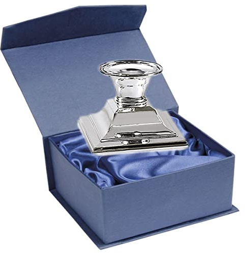 Bremen Kerzenleuchter/Rauchleuchter Premium Silber Plated Versilbert (H 7 cm) | Inkl. Geschenkbox