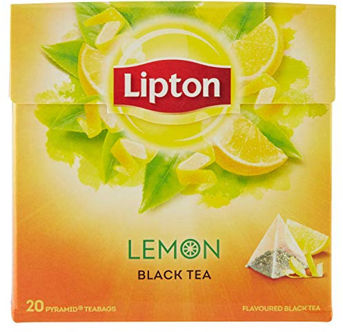 Lipton - Tè al Limone - 4 confezioni da 20 filtri [80 filtri]