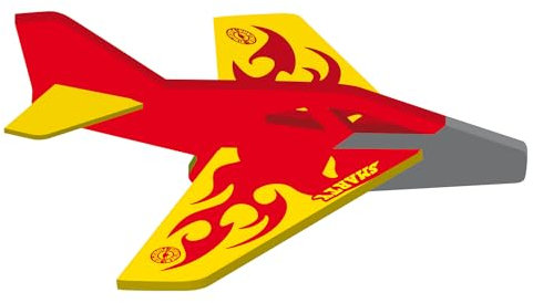 Günther Flugspiele 1544 - Wurfgleiter Mc Squeezy Smarty, ca. 17 x 17 cm, Segelflieger aus weichem Eva-Schaumstoff, für Kinder ab 4 Jahren, einfach aus der Hand zu starten