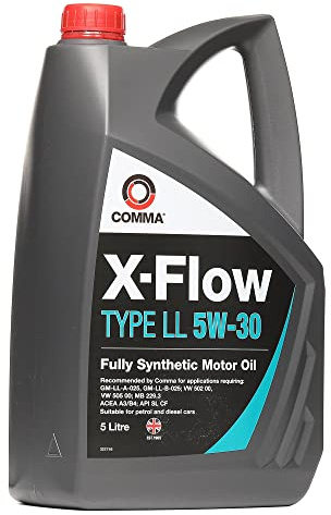Comma XFLL5L 5L X-Flow Type LL Fully Synthetic 5W30 Motor Oil