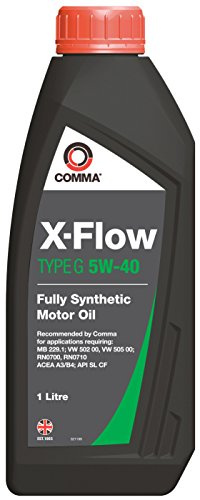 Comma XFG1L 1L X-Flow Type G Fully Synthetic 5W40 Motor Oil