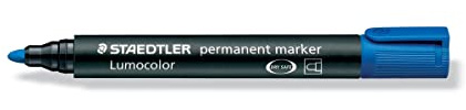 Staedtler Permanent Marker 352-3 – Permanent Markers, Polypropylene (Blue)