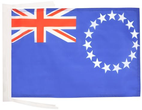 AZ FLAG - Flagge Cook Island - 45x30 cm Mit Kordel - Insel Cook Fahne 30 x 45 cm - Flaggen