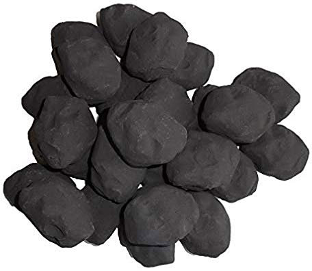 The Stove Wizard Ceramic Replacement Gas Fire Small Cast Coals Pack of 30 for Living Flame Gas, Electric, LPG or Bio Ethanol Fires