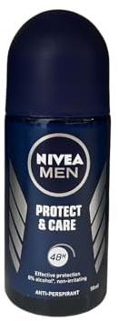 Nivea Protect and Care, Antitranspirant, Roll-On-Deodorant, 50 ml, 6er-Pack