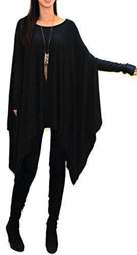 Vivicastle Damen Batwing Dolman Poncho Top Tunika-Shirt