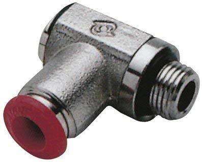 Aignep - 06MM Od Rohr X 1/4 Bsp Stecker Drehgelenk Hohl - Bolzengewinde (Messing Steckanschluss Gewinde)