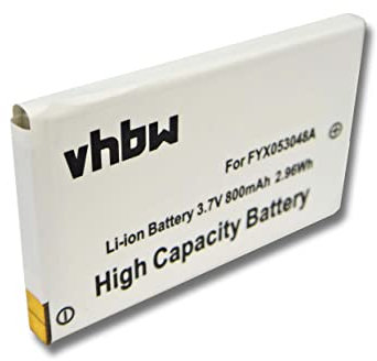 vhbw Li-Ion Akku 800mAh (3.7V) kompatibel mit Funkgerät, Walkie Talkie Oregon TP391, TP393 Ersatz für FYX053048A.
