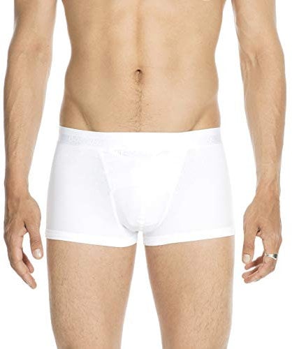 HOM Calzoncillo Retro HO1 Hombres Hombres Pantalones Cortos del Boxeador Hombres Soft - selección de Color: Colour: White | Size: Large