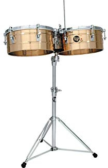 Latin Percussion, Timbales Tito Puente Bronze, 14 et 15, LP257-BZ