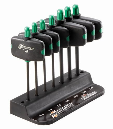 Bondhus 34745 Set of 7 Star Wingdriver Tools, sizes T6-T20, multi, one size