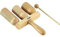 Nino Percussion Wood A-Go-Go Instrument - Glocken Musikinstrument für Kinder ab 3 Jahren - 3 Reihen - Siam Eiche, Natur (NINO561)