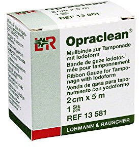 Opraclean Mullbinde z.Tampon.m.Jodoform 2 Cmx5 m