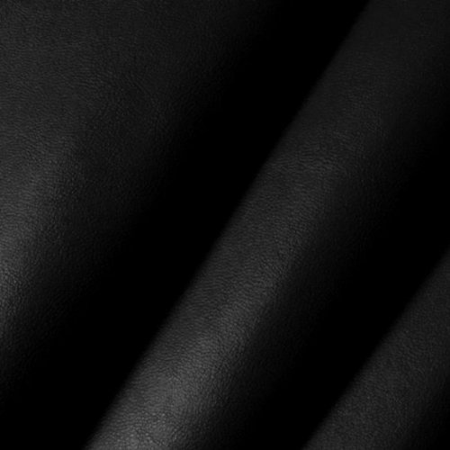 STOFFKONTOR Kunstleder Nappaleder Imitat Stoff - Meterware, schwarz - für Bekleidung, Wohnaccessoires und weiche Polsterungen