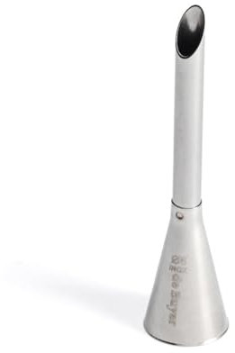 De Buyer - Douille à garnir en inox - Diamètre 0,6 cm - En Inox, Idéale pour Décorer, Garnir et Remplir, Sans Soudure pour Hygiène Parfaite, S'Adapte aux Poches Pâtissières
