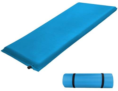 ALPIDEX Isomatte Camping 2.5 cm┃6 cm┃10 cm Dick Schaumstoff Selfinflating Matte Selbstaufblasende Outdoor Thermomatte Robust Isolierend, Maße:190 x 60 x 2.5 cm, Farbe:türkis