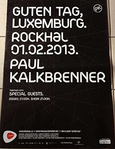 Paul Kalkbrenner – Wandbild 60 x 80 cm Glanzpapier Poster 1 Blatt Schwarz Dekoration