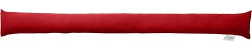 REDBEST Zugluftstopper - Türstopper - Windstopper - Luftzugstopper - Windschutz - für Fenster und Türen Serie Seattle - Premium-Qualität - mit Beschwerung rot Größe 90x10 cm