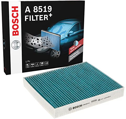 Bosch Automotive A8519 - Innenraumfilter Filter+ | Kompatibel mit: LEXUS GS, IS III, RC, NISSAN ALMERA II, ALMERA II Hatchback, ALMERA TINO, PRIMERA, PRIMERA Hatchback