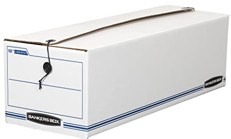 Bankers Box Liberty 00018 Check- und Formboxen, Standardeinrichtung, Schnur und Knopf, 7 x 8 3/4 x 23 3/4 Zoll, 12 Stück