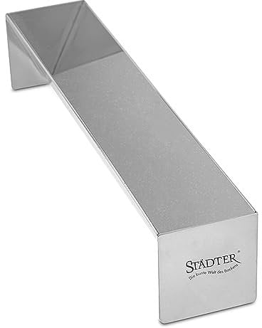 Städter - 622104 Profi Pasteten- und Terrinenform dreieckig - 30 x 6 x 6 cm - Edelstahl rostfrei