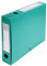 Exacompta - Réf. 59633E - 1 Boîte d'archives à pression en polypropylène opaque - Dos 60 mm - Porte étiquettes sur les 2 faces - Pour format A4 - Dimensions 25 x 33 cm - Couleur vert - livrée à plat