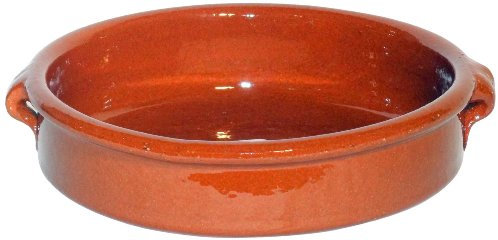 Amazing Cookware SB104 Natural Terracotta 20cm Round Dish, Brown