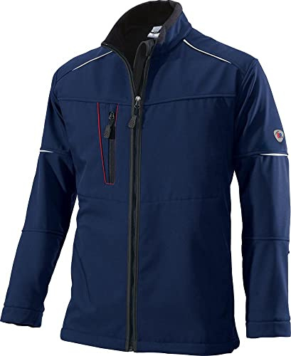 BP 1868-572-110-L Herren-Softshell-Jacke, Stehkragen, Frontreißverschluss, 300,00 g/m² 100% Polyester, Nachtblau, L