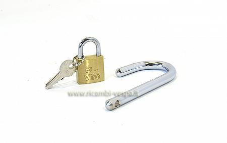 Gancio antifurto con lucchetto