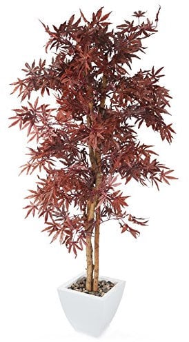 Closer2Nature Artificial 5ft 6 Chestnut Brown Japanese Maple Tree - Portofino Planter Not Included