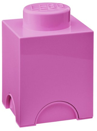 Lego Storage Brick 1 Medium Pink