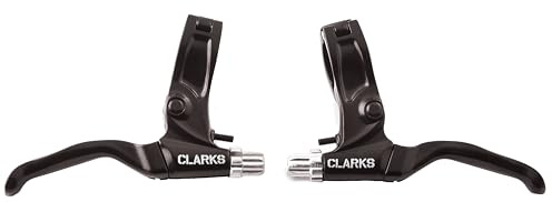 Clarks CLK-370D Brake Lever, Black | Clarks 370D V-Bremshebel, 2 Stück, geschmiedete Legierung, Reichweite verstellbar