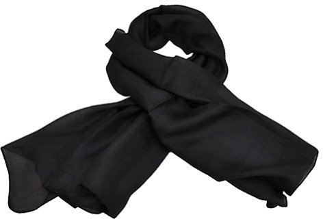 Toutacoo, Tuch, Seidentuch, Seidenschal, Quadratisch - Damen .Schwarz
