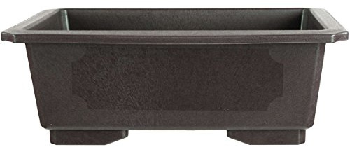 Bonsai pot 53x37x20cm dark brown rectangular plastic
